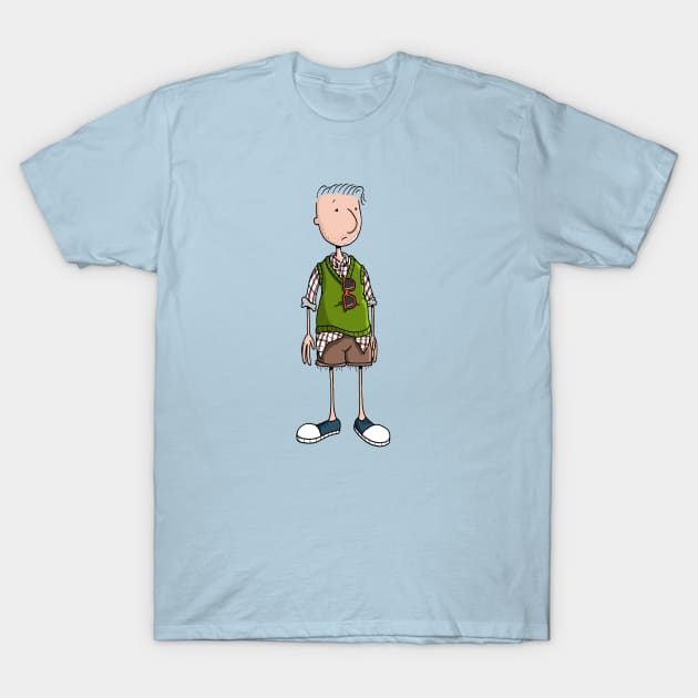 Hipster Doug T-Shirt by mattlassen